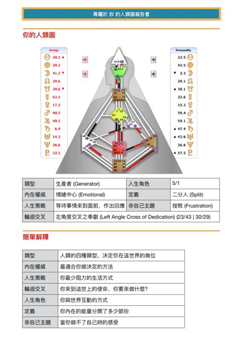 人類圖分析網站|人類圖報告